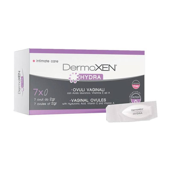 DERMOXEN HYDRA Vaginal Ovules With Aloe and Hyaluronic Acid - 7 Capsules/Box - Glam Global UKDERMOXEN