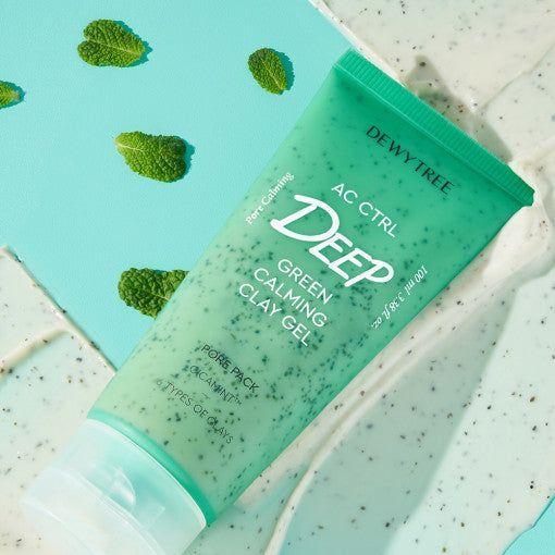 DEWYTREE AC Ctrl Deep Green Calming Clay Gel Pore Pack 100ml - Glam Global UKDEWYTREE