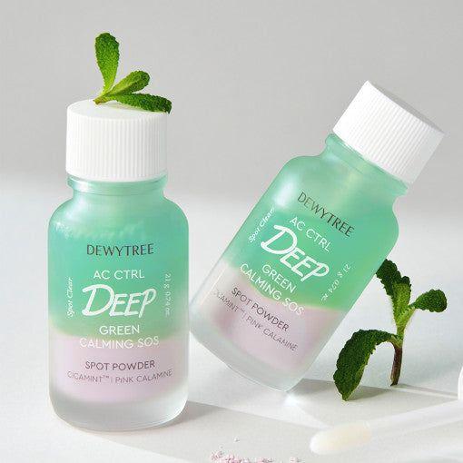 DEWYTREE AC Ctrl Deep Green Calming SOS Spot Powder - 21g | Targeted Soothing for Irritated Skin - Glam Global UKDEWYTREE