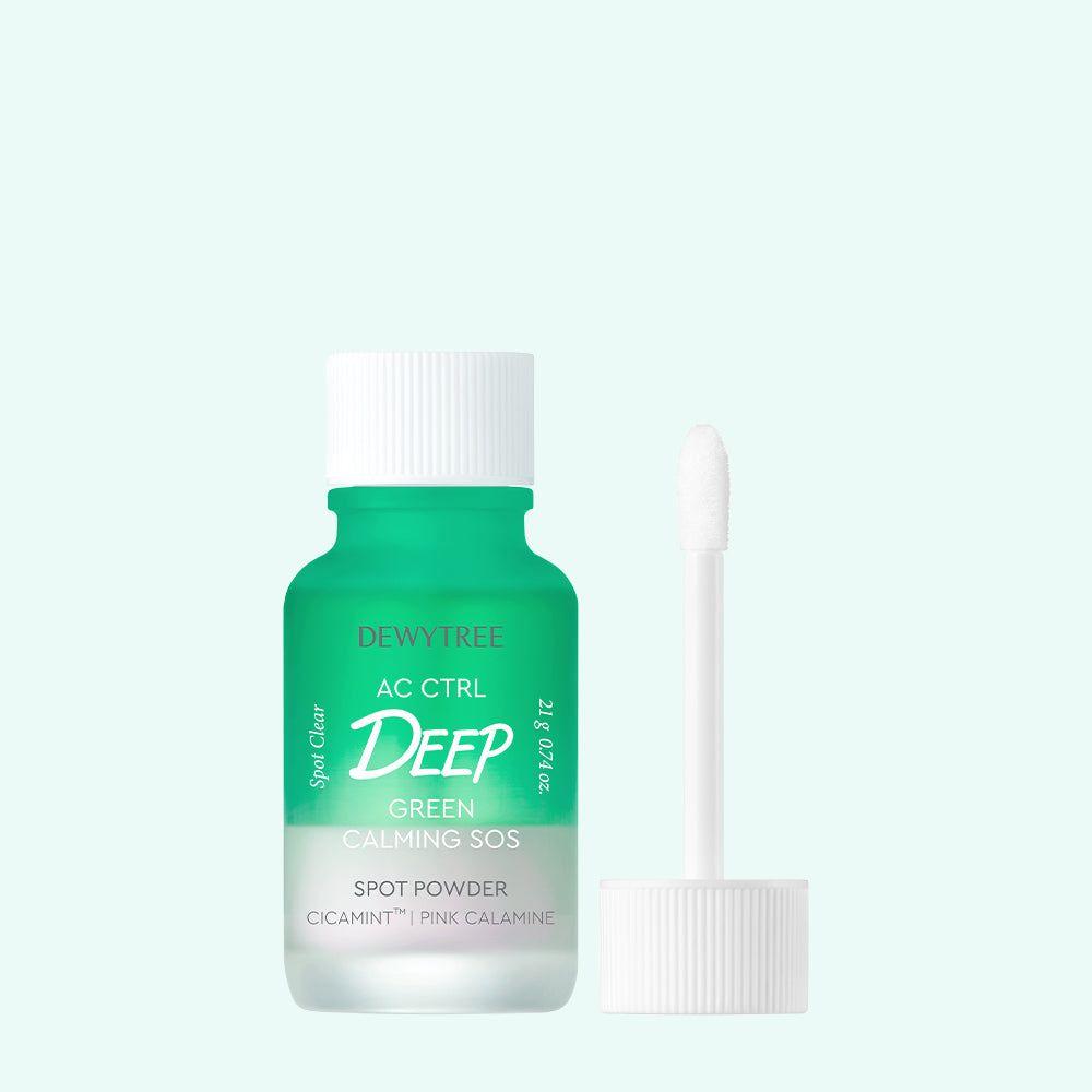 DEWYTREE AC Ctrl Deep Green Calming SOS Spot Powder - 21g | Targeted Soothing for Irritated Skin - Glam Global UKDEWYTREE