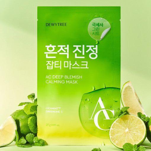 DEWYTREE AC Deep Blemish Calming Mask Sheet 27gX10ea - Glam Global UKDEWYTREE