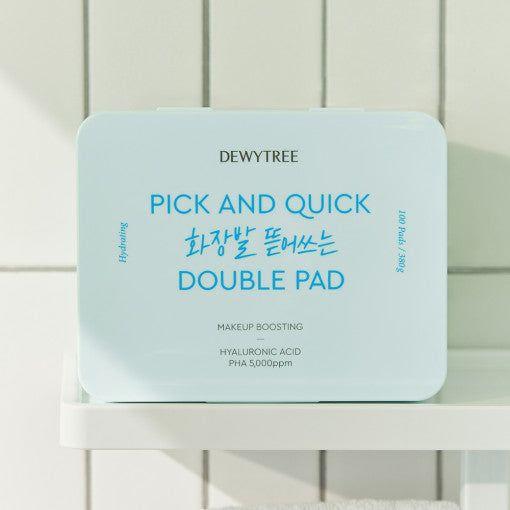 DEWYTREE PICK & QUICK Makeup Boosting Double Pad 380g(100 Pads) - Glam Global UK