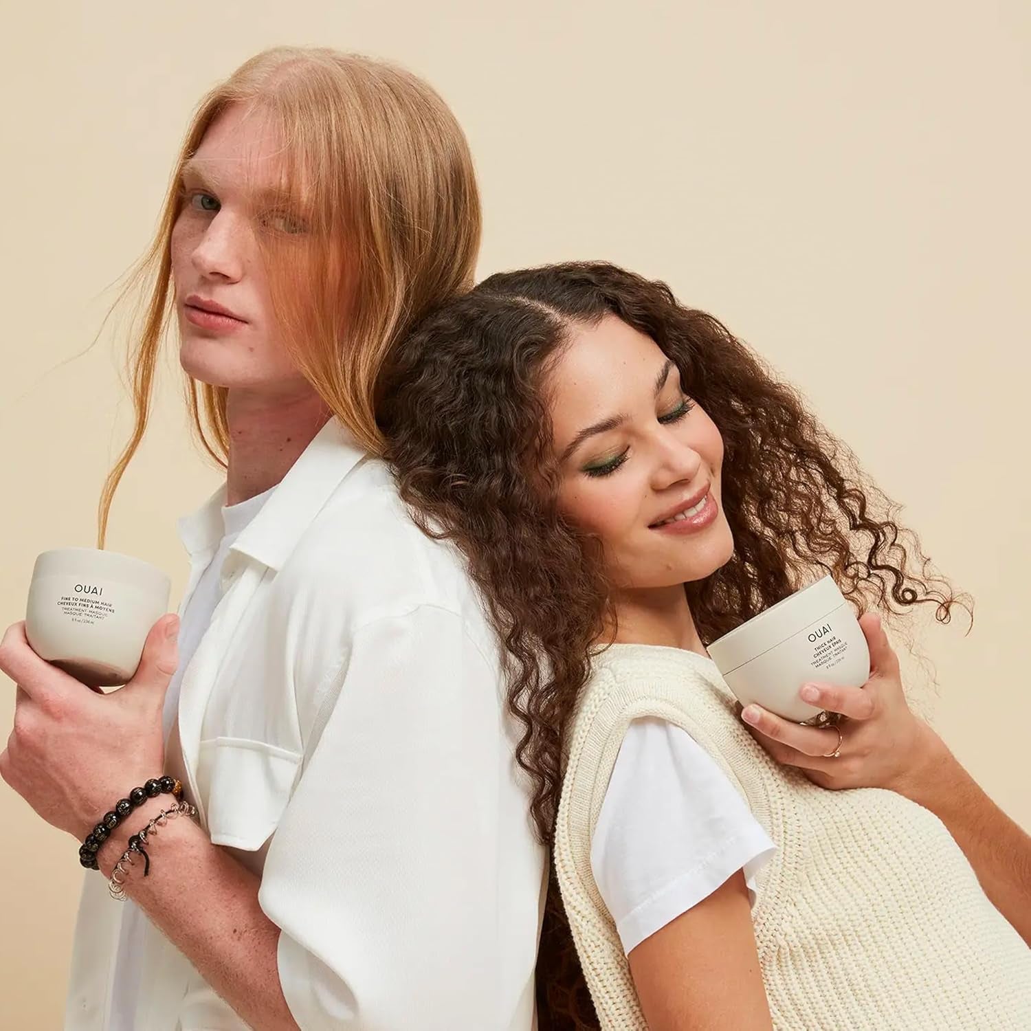 OUAI Thick Hair Treatment Masque – 236ml | Deep Repair for Damaged, Dry & Frizzy Hair