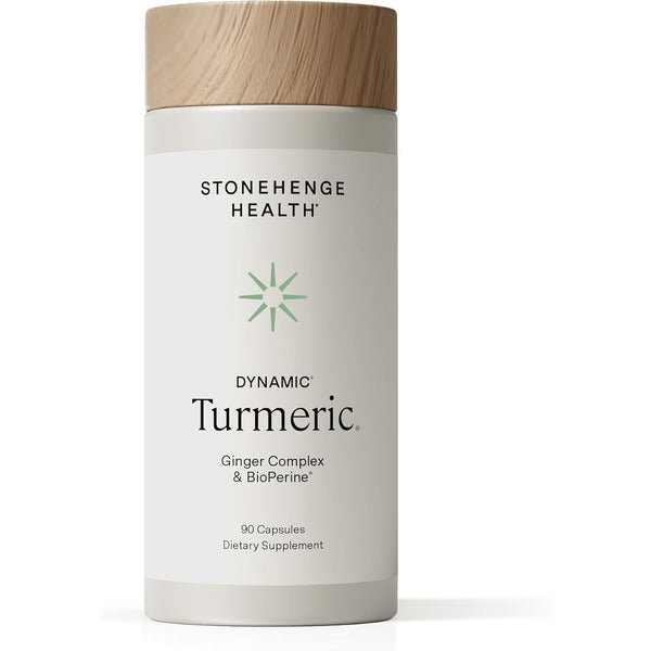 Dynamic Turmeric Curcumin with Ginger - High Potency - 1,650 Mg Turmeric with 95% Curcuminoids & Bioperine, 90 Vegetarian Capsules