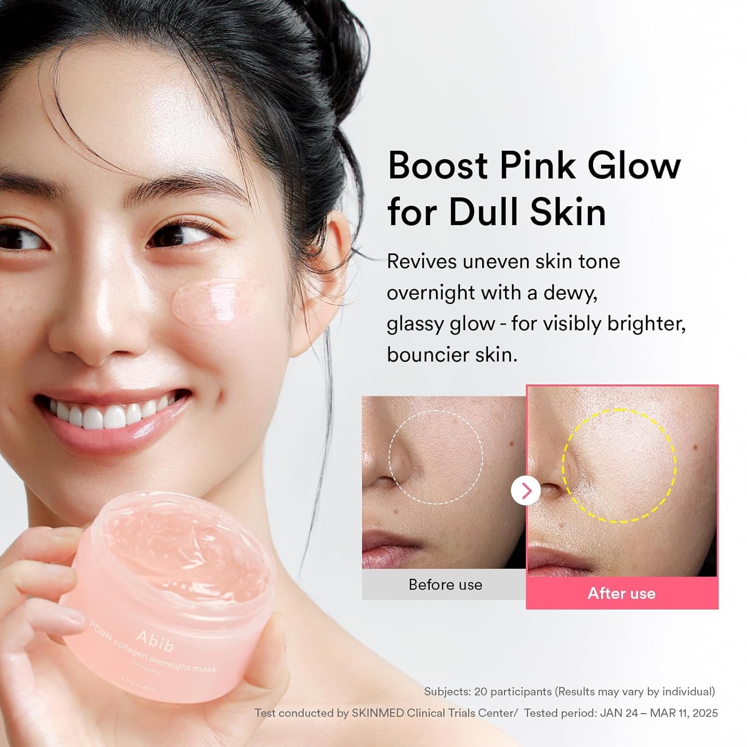 Abib PDRN Collagen Overnight Mask Firming Jelly – 80ml | Vegan PDRN, Collagen & Hyaluronic Acid for Firm, Glowing Skin
