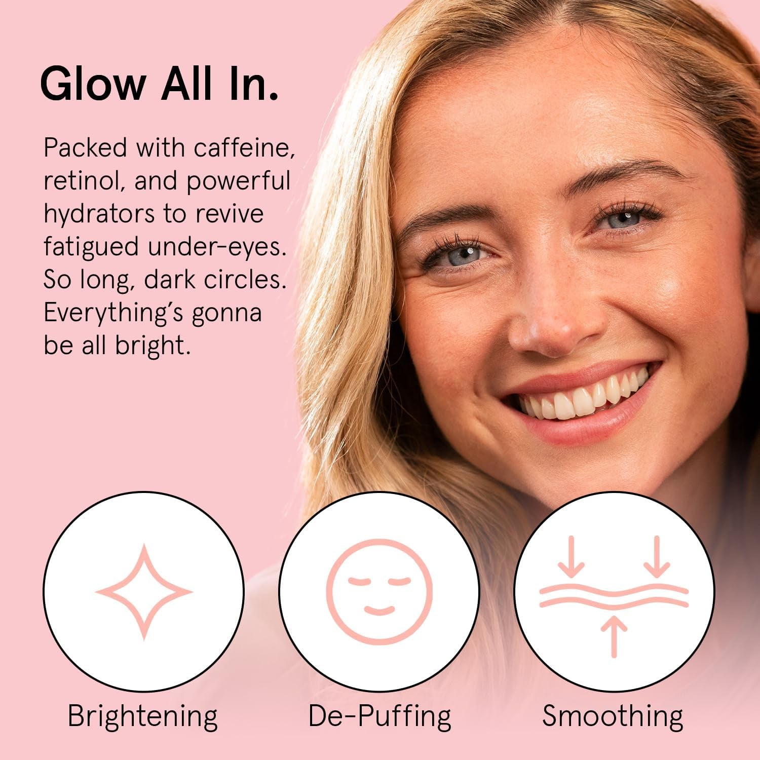 Grace & Stella Glow All In. Radiant Eye Cream – 15ml | Brightening & Firming Under-Eye Treatment