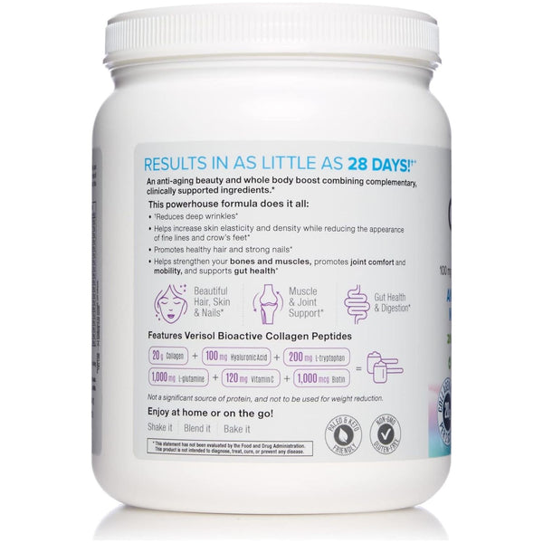 Natural Factors Total Body Collagen Powder (Unflavored) – 500g | Bioactive Collagen for Skin, Joints, Hair & Gut Health