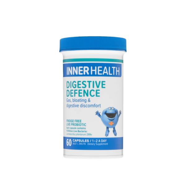 INNER HEALTH Digestive Defence – 60 Capsules | Supports Healthy Digestion & Relieves Bloating