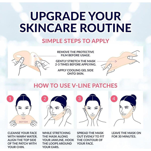 V Line Lifting Hydrogel Collagen Mask - 10PC - Glam Global UKGlam Global UK