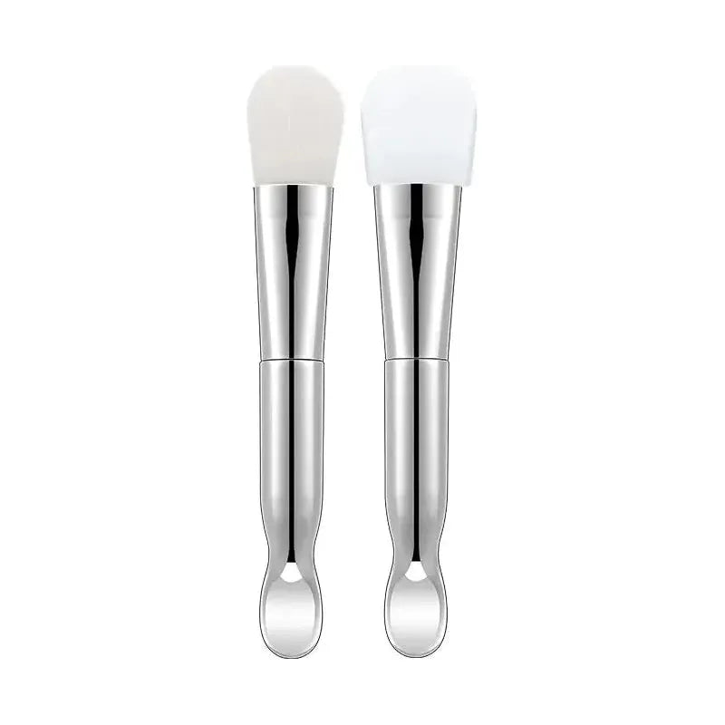 Double - Ended Silicone and Bristle Brush Facial Mask Applicator - Glam Global UK