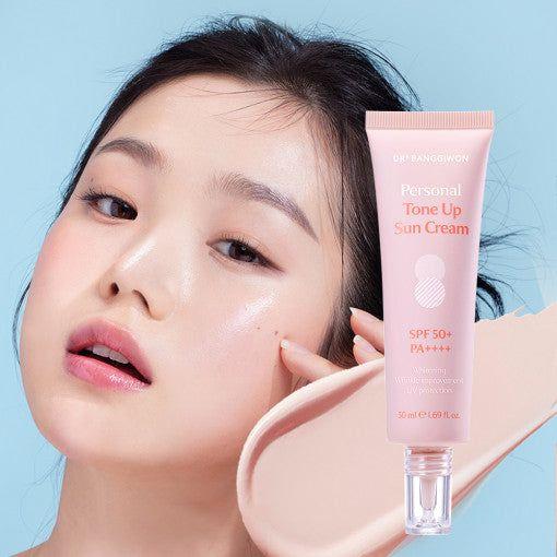 Dr.BANGGIWON Personal Tone Up Sun Cream #01 Rosy 50ml | SPF50+ PA++++ | Hydrating Tone Corrector & Makeup Base - Glam Global UKDr.BANGGIWON