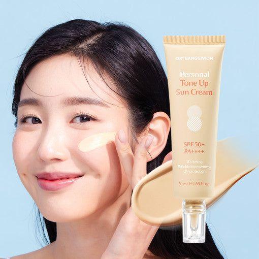 Dr.BANGGIWON Personal Tone Up Sun Cream #02 Beige 50ml SPF50+ PA++++ - Glam Global UK