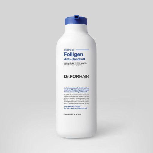 Dr.FORHAIR Folligen Anti - Dandruff Shampoo 500ml - Glam Global UK