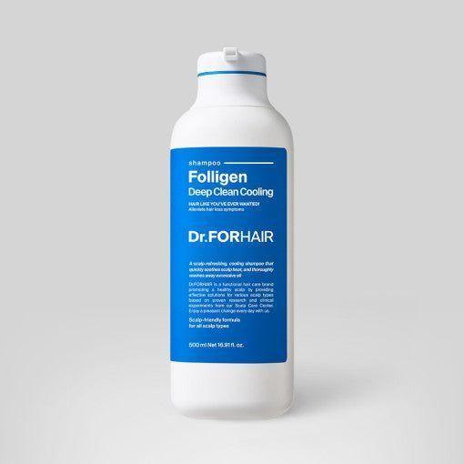 Dr.FORHAIR Folligen Deep Clean Cooling Shampoo 500ml - Glam Global UK