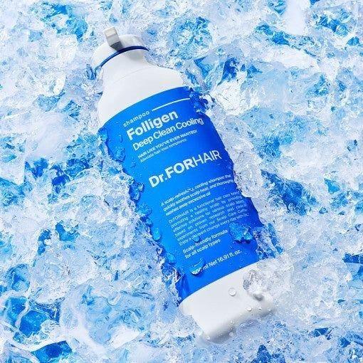 Dr.FORHAIR Folligen Deep Clean Cooling Shampoo 500ml - Glam Global UKDr.FORHAIR
