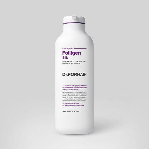 Dr.FORHAIR Folligen Silk Shampoo 500ml - Glam Global UK