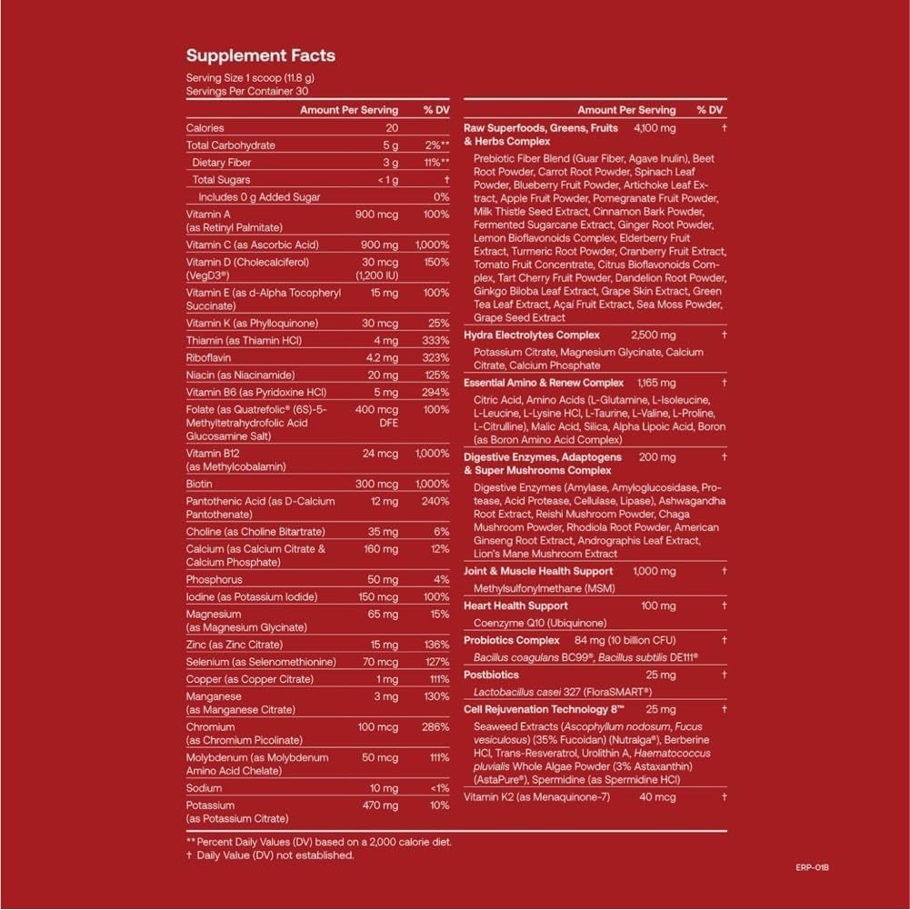 IM8 Daily Ultimate Essentials All-In-One Multivitamin Supplement (30 Servings, Starter Kit - Scoop + Tumbler Included)