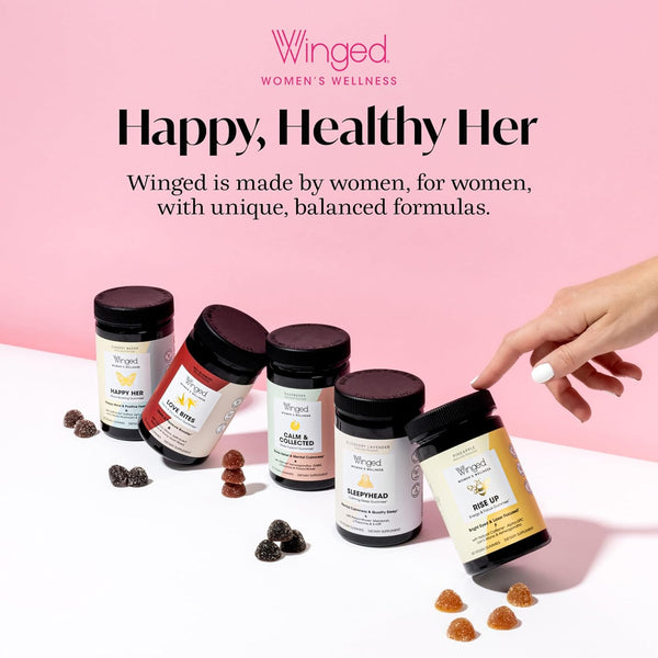 Winged Wellness Hot Momma Perimenopause & Menopause – 60 Vegan Capsules | Hormone-Free Relief for Hot Flashes, Mood & Sleep Support