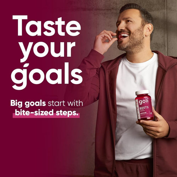 Goli Beets Cardio Gummies – 60 Gummies | Heart Health, Circulation & Energy Support