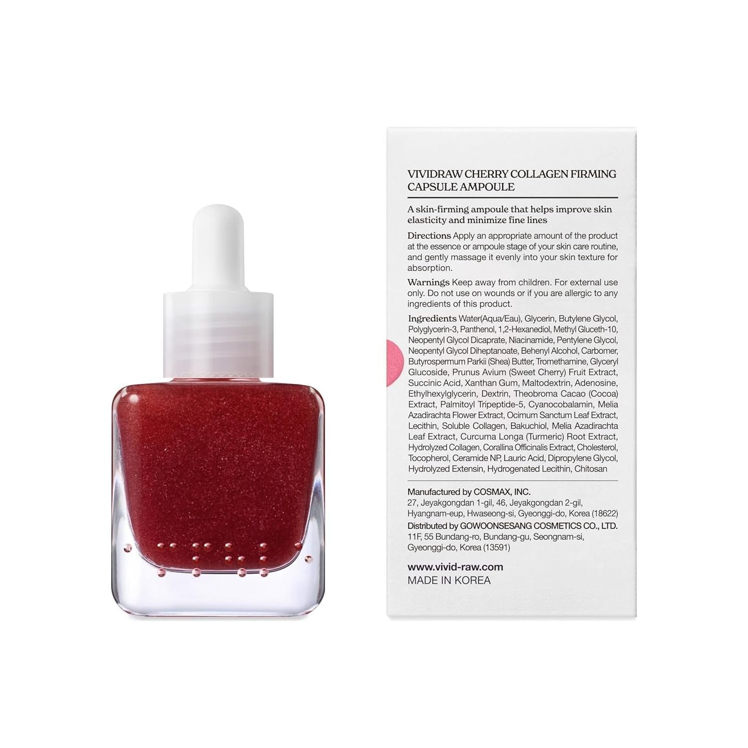 vividraw Cherry Collagen Firming Capsule Serum  1.35 Fl. Oz - 40ml