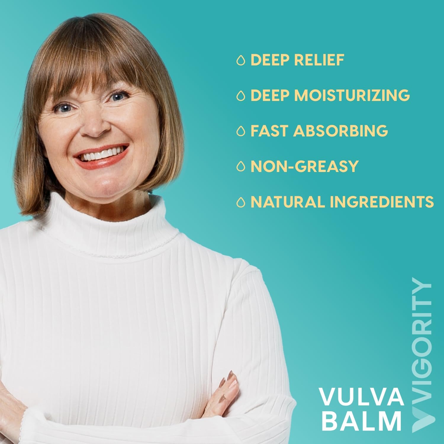 Vigority Vulva Balm Vaginal Hydrates & Soothes – 50g | Menopause Relief, Intimate Dryness & Daily Comfort
