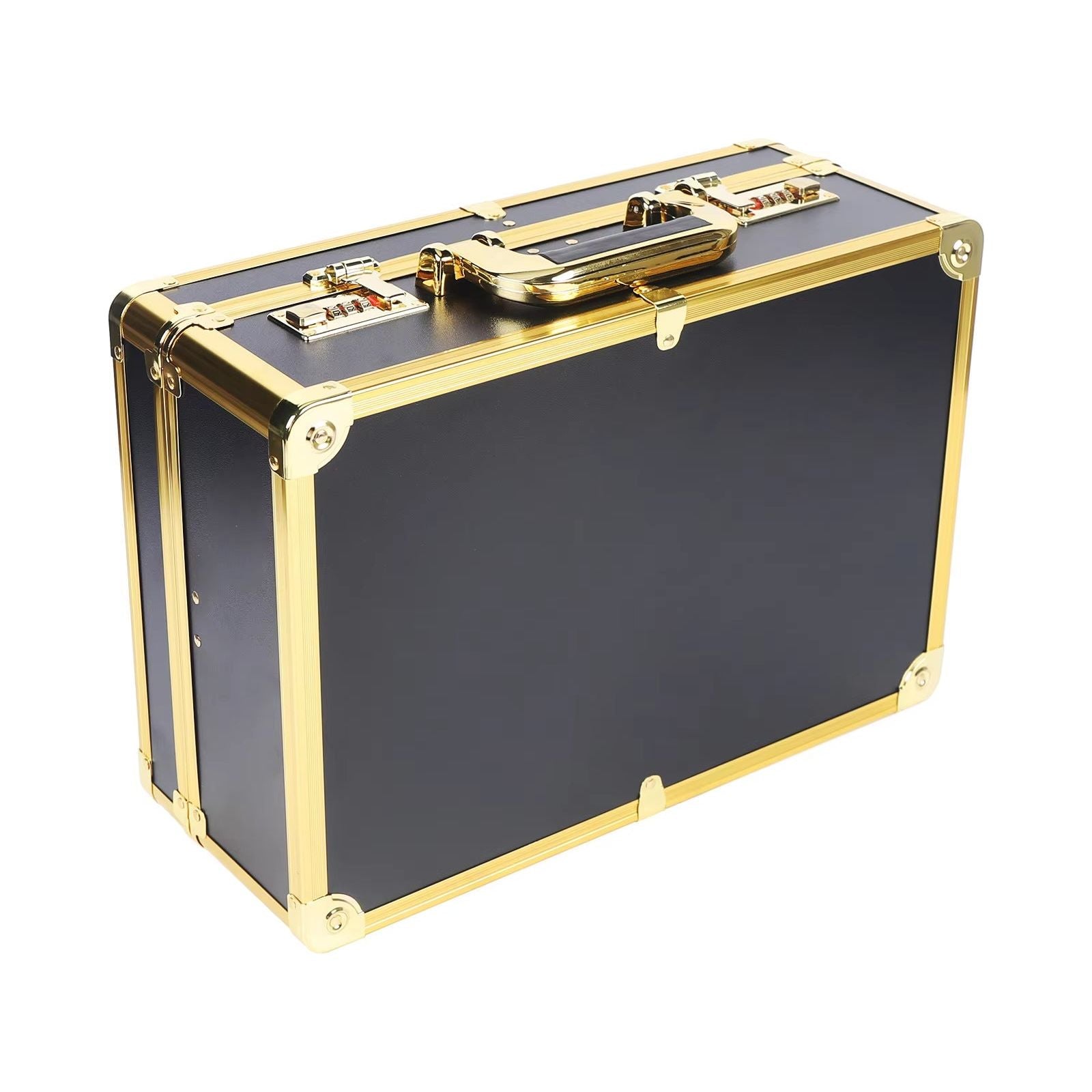 Rocky Crystal Large Hairdresser Case/Salon Beauty Barber Tool Kit Travel Carry Toolbox (Golden)