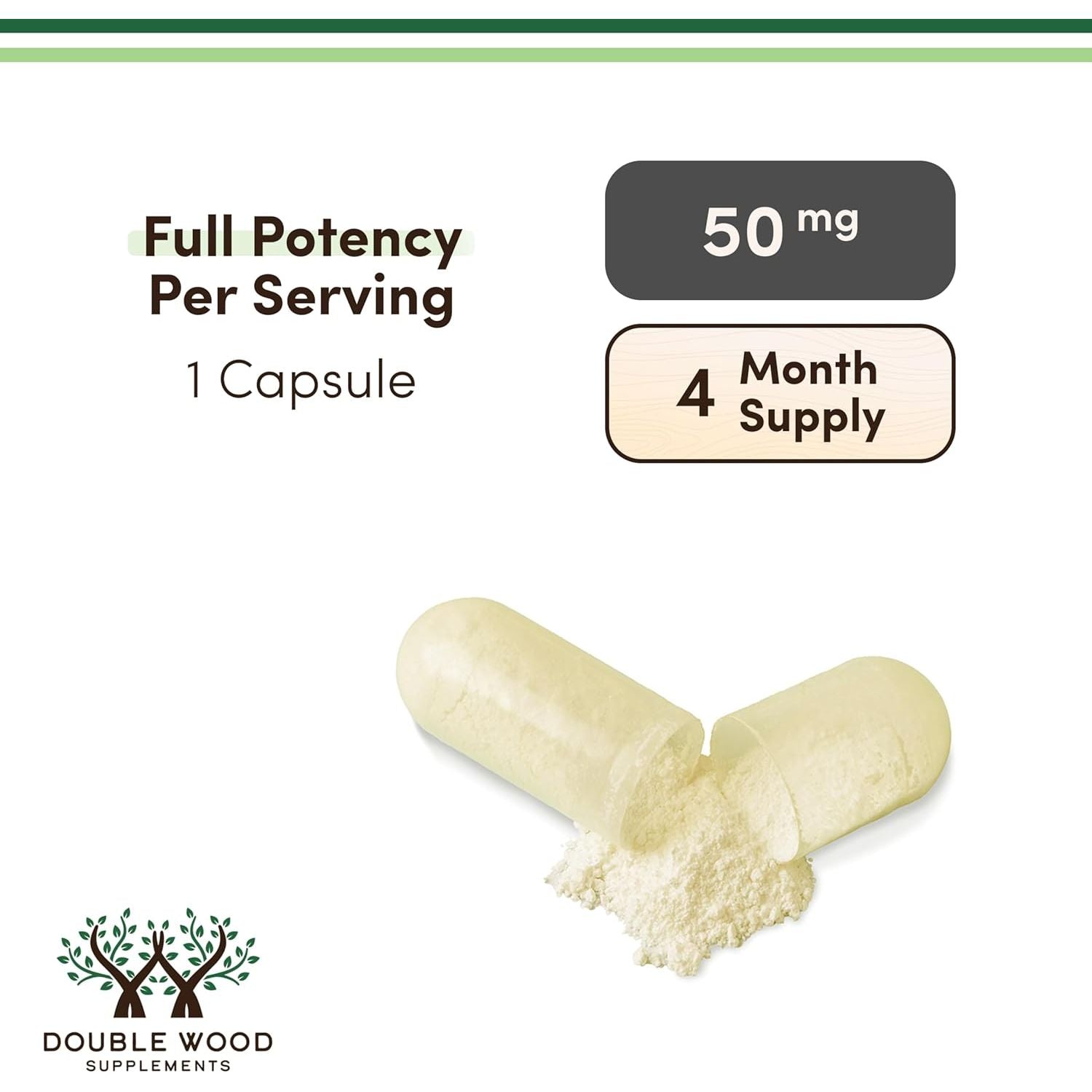 Double Wood Supplements Apigenin Supplement - 120 Capsules