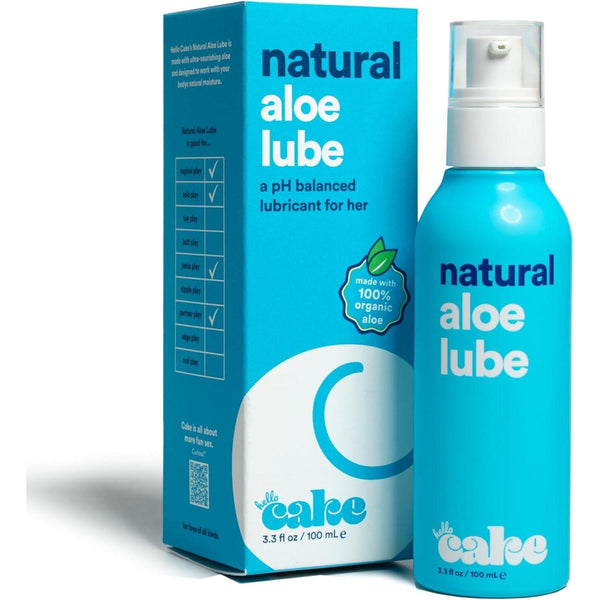Cake Natural Aloe Lube – 100ml | pH-Balanced, Aloe-Based Personal Lubricant for Comfort & Hydration