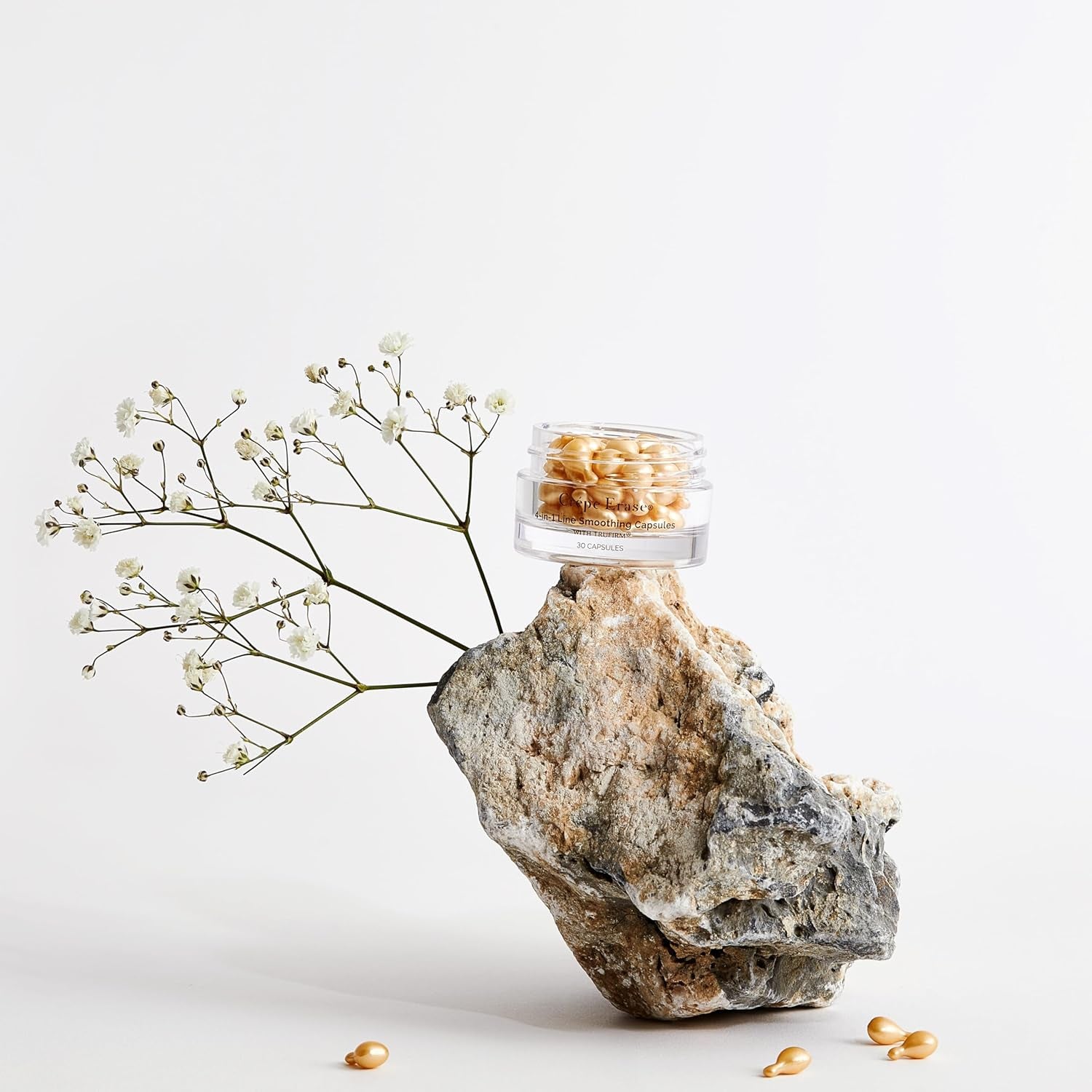 BODY FIRM Crépe Erase 4-In-1 Line Smoothing Capsules – 30 Capsules | Eye Renewal & Line-Reducing Serum