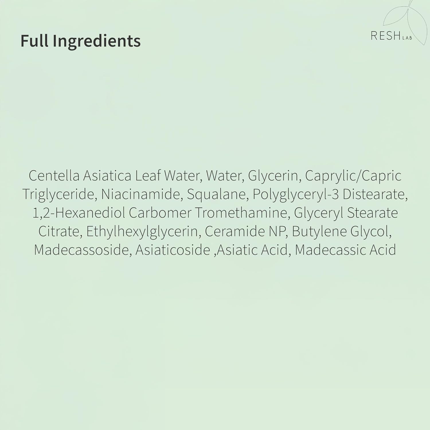 Korean Cica Repair Cream – Hydrating Face Moisturizer for Sensitive & Dry Skin | Redness Relief, Soothing Cream with Ceramide & Panthenol (Fragrance-Free, 50Ml)