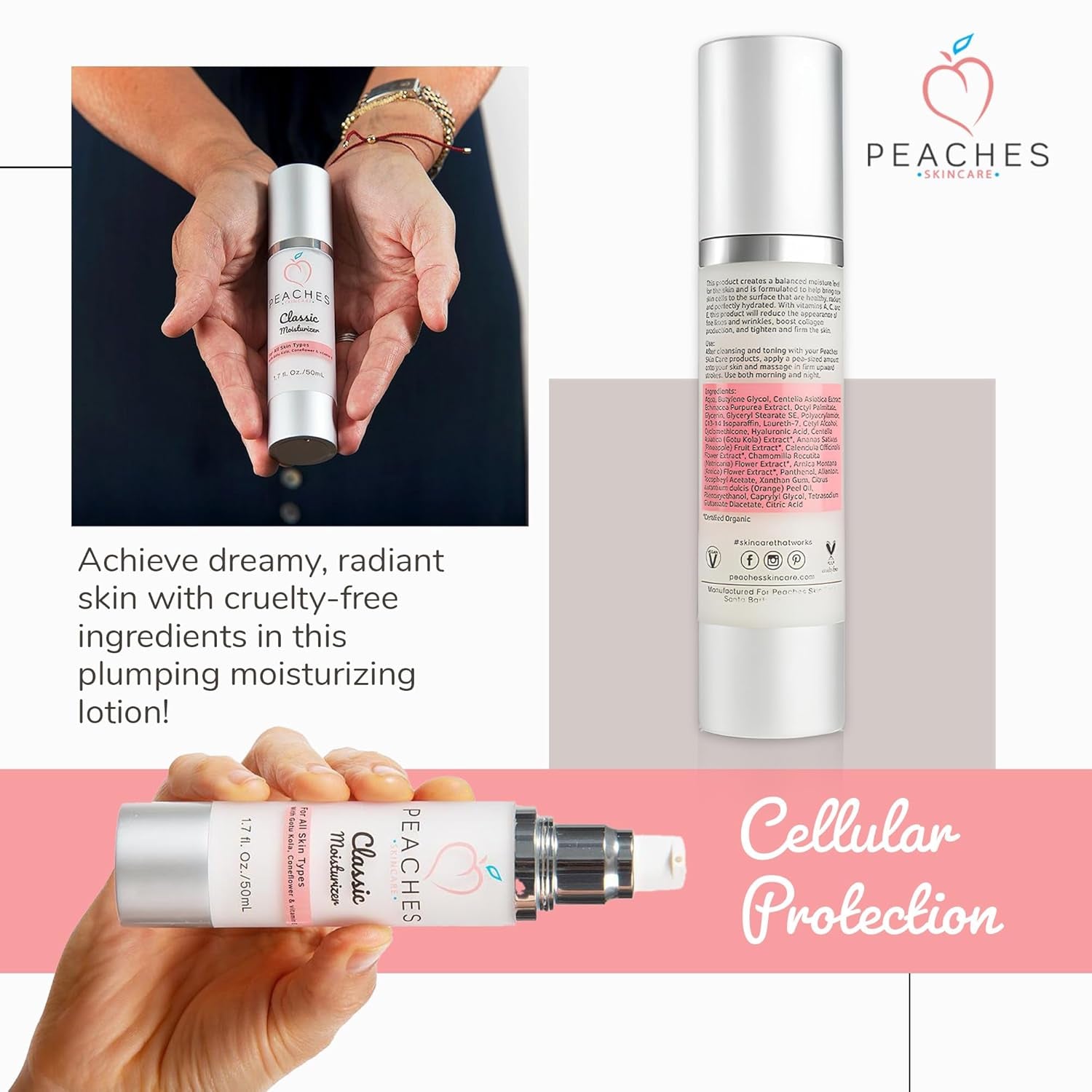 Peaches Skin Care Classic Moisturizer - 50ml