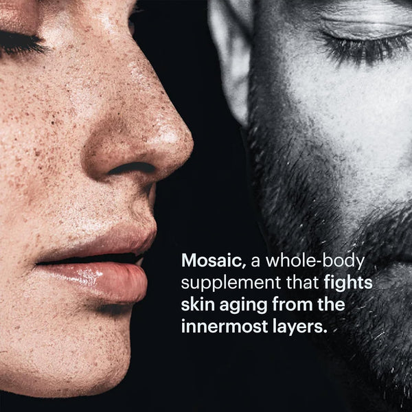 Mosaic - Hyaluronic Acid Supplement - Clinically Proven - Fights Fine Lines & Skin Aging - Collagen Supplement - 30-Day Supply (Vegan Softgels)