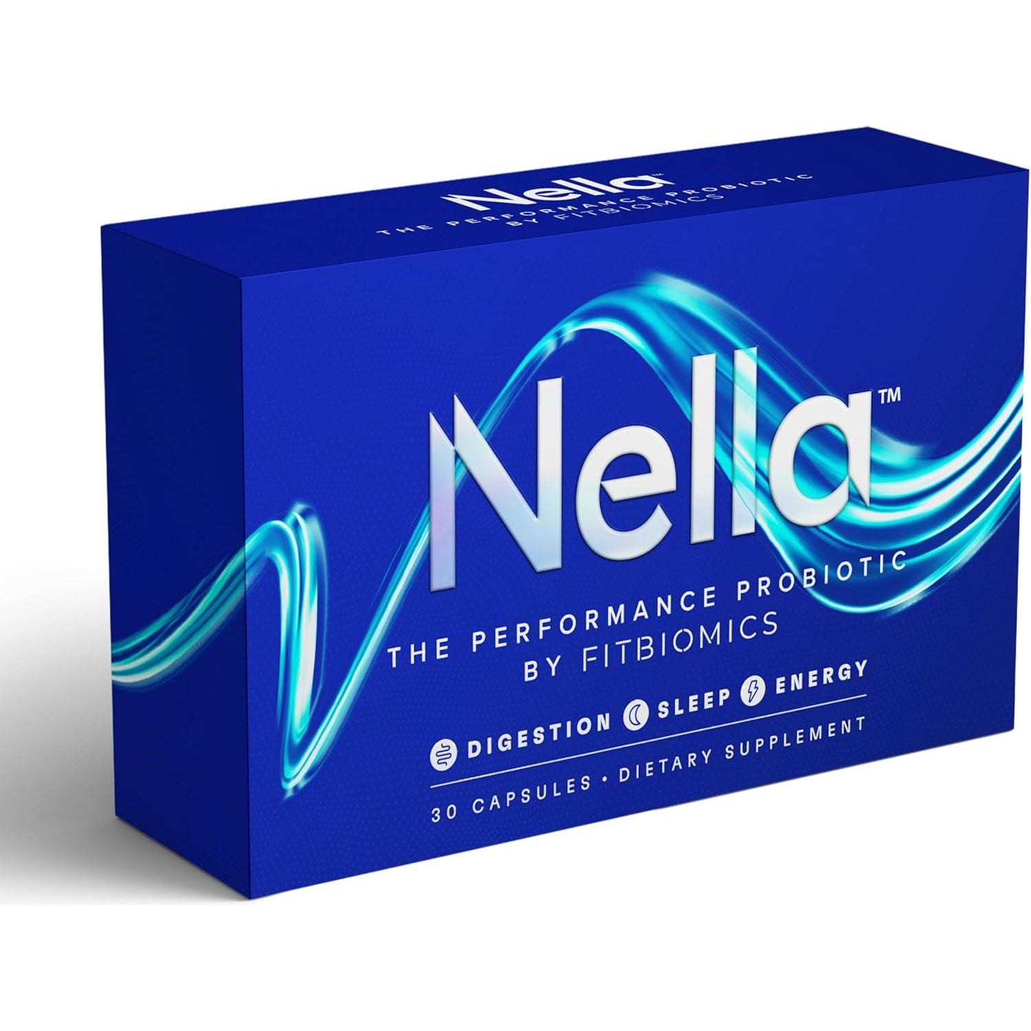 FITBIOMICS Nella The Performance Probiotic – 30 Capsules | Next-Gen Gut & Holistic Health Support