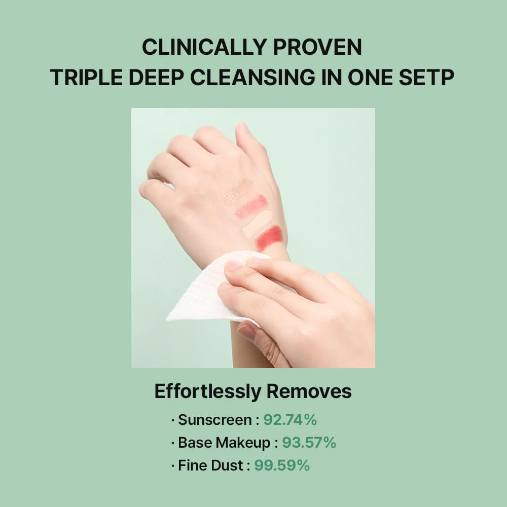NEEDLY Mild Cleansing Pad – 60 Pads | Gentle Triple Makeup Remover for Sensitive Skin