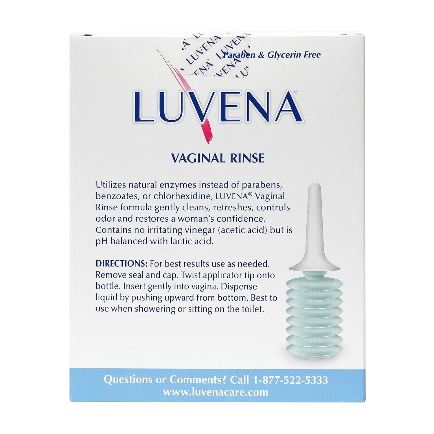 LUVENA Vaginal Rinse – 2 Disposable Bottles x 90ml | Gentle Intimate Cleanse for Everyday Freshness & Odor Control