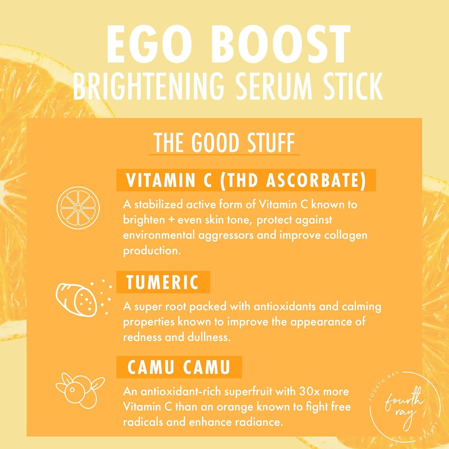 ColourPop Ego Boost Brightening Serum Stick – 7g | Vitamin C Glow-On-The-Go