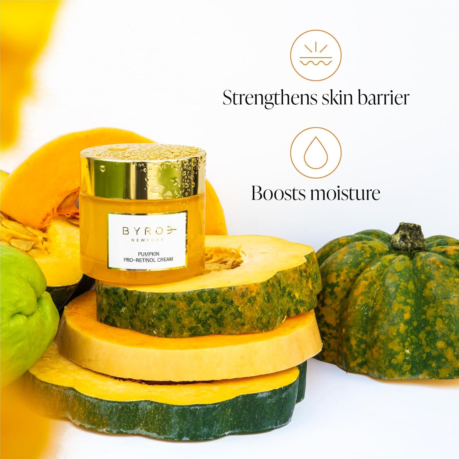 BYROE Pumpkin Pro-Retinol Cream – 50ml | Anti-Aging, Firming & Hydrating Moisturizer