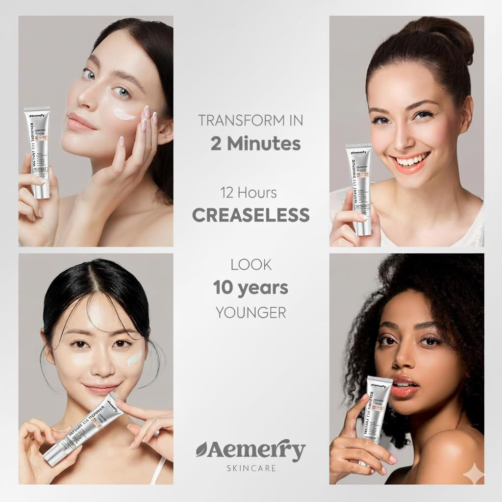 Instant Perfection Eye Tightener Cream – Advanced Firming & Lifting Formula with Brush, Rapid Reduces Eye Bags, Puffiness, Wrinkles, Fine Lines (Sheer Tint, 1 OZ)