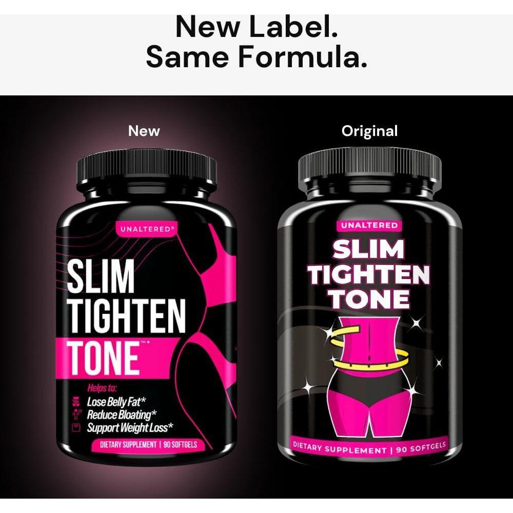 UNALTERED Slim Tighten Tone Dietary Supplement - 90 Softgels - Glam Global UKUNALTERED