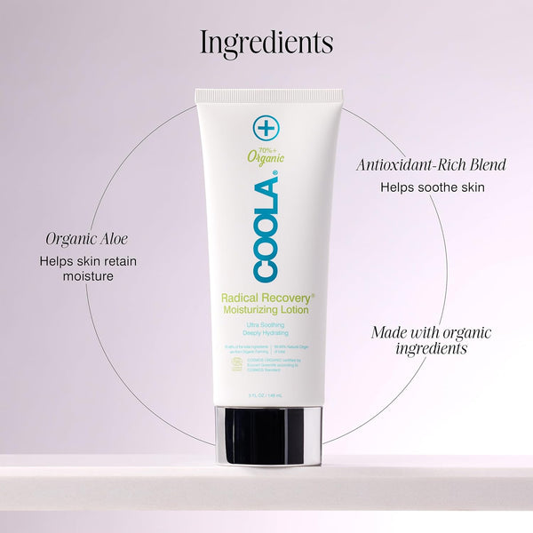 COOLA Radical Recovery Moisturizing Lotion – 148ml | After-Sun Hydration & Skin Recovery