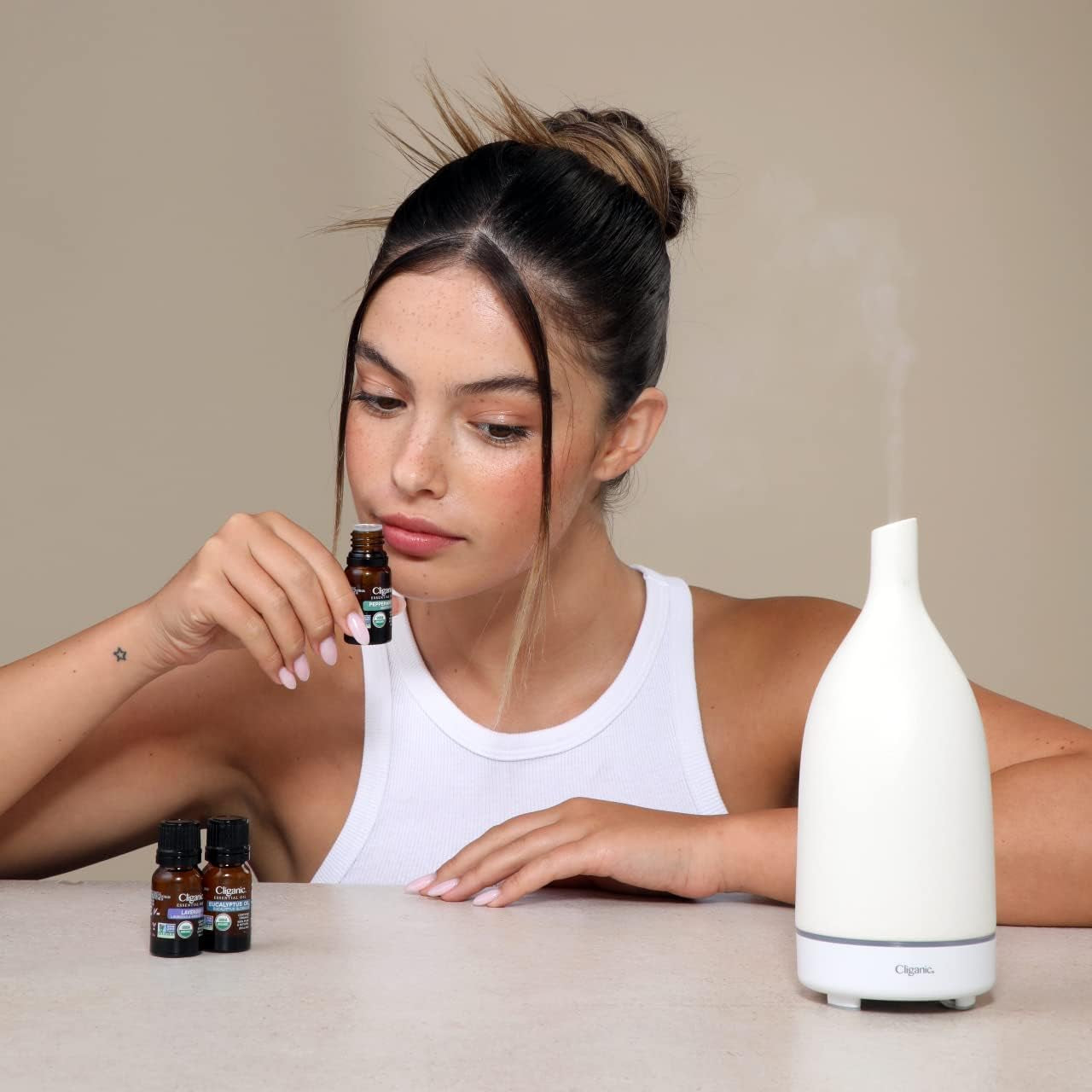 Cliganic Organic Peppermint Essential Oil – 60ml | 100% Pure, USDA Certified for Aromatherapy & DIY Use