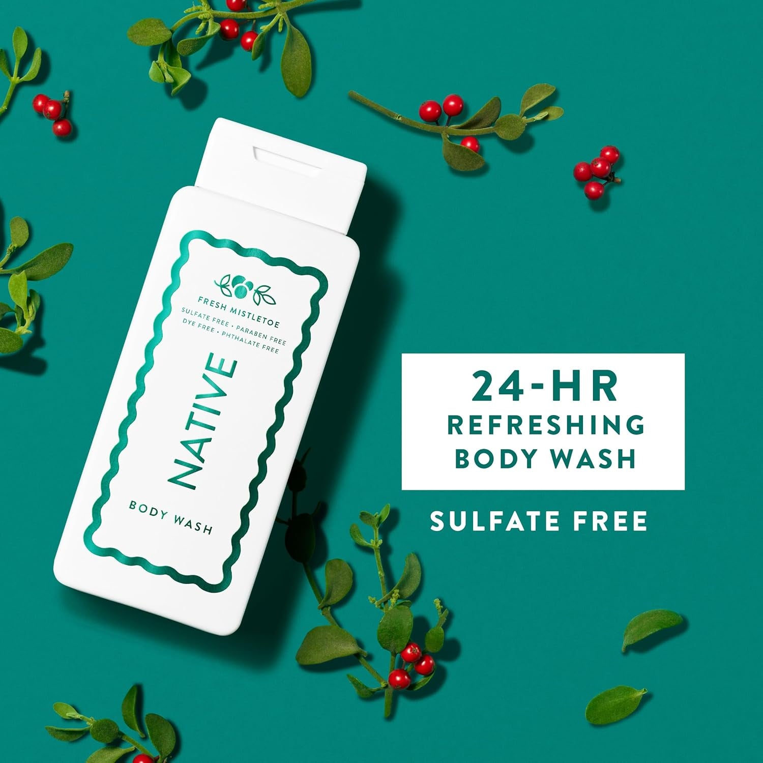 Native Body Wash, Fresh Mistletoe Scent - 532ml
