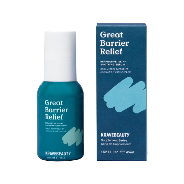 KraveBeauty Great Barrier Relief Reparative Skin-Soothing Serum – 45ml | Calms Redness & Restores Damaged Skin Barrier