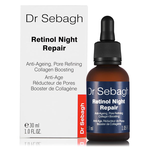 Dr Sebagh Retinol Night Repair – 30ml | High-Strength Overnight Serum for Radiance, Firmness & Dark Spot Correction