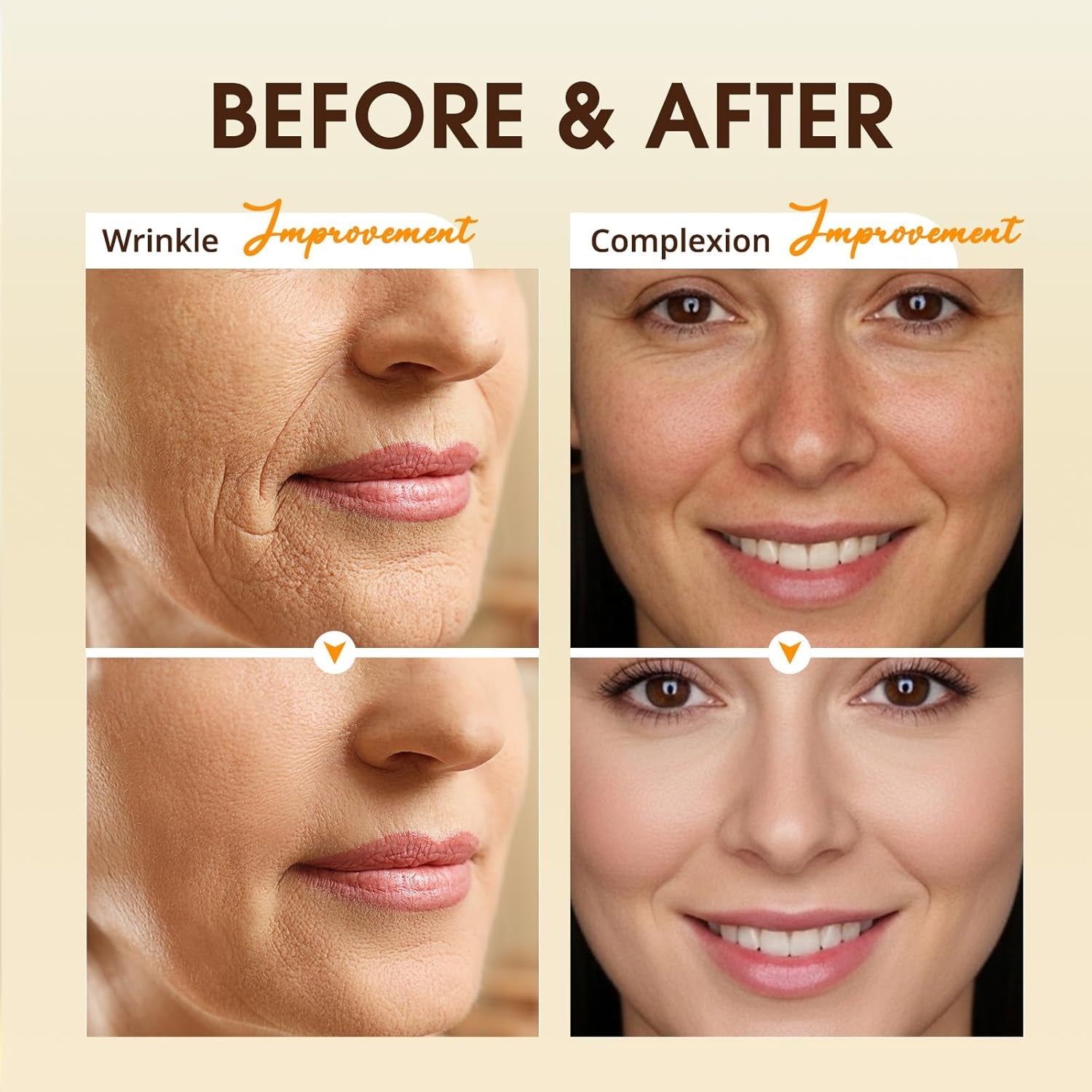 Retinol Collagen Serum for Face: anti Aging & anti Wrinkle Repair Serum with Boost Hydration Formula - Day/Night Facial Firming Neck Plump Skin Care for Women/Men(1.70 Fl Oz)