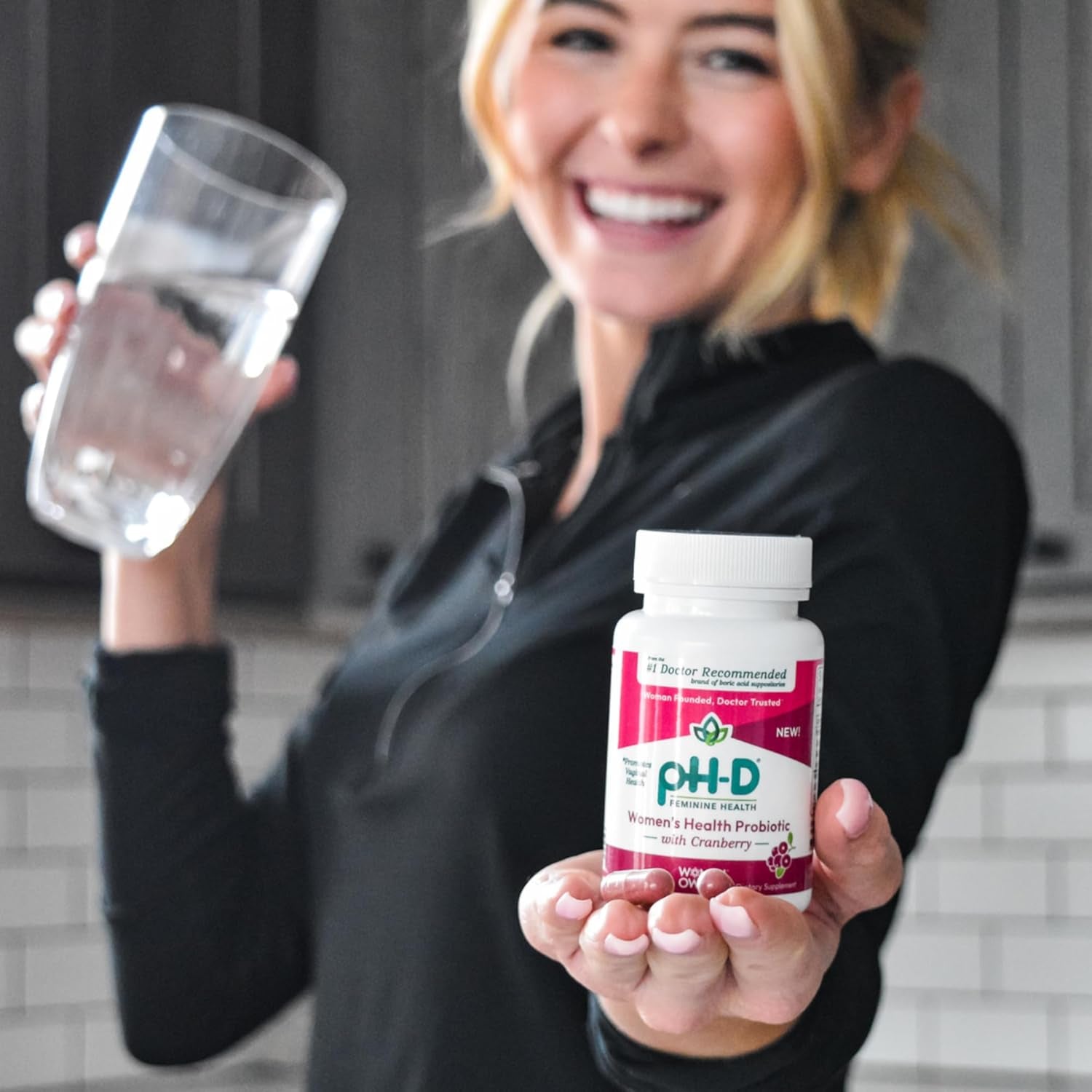 pH-D Feminine Health Support Women’s Health Probiotic with Cranberry – 30 Capsules | Vaginal, Urinary & Digestive Support
