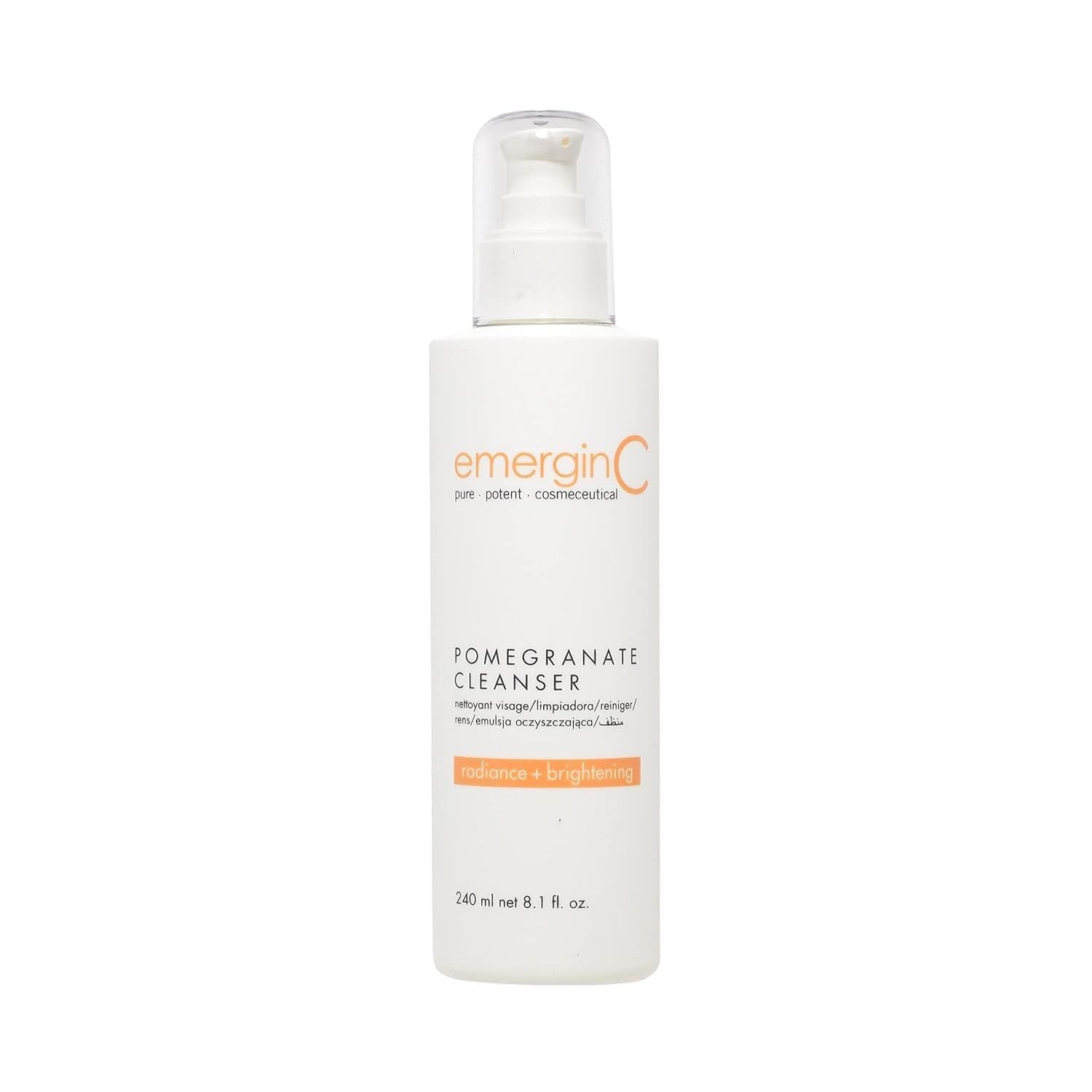 emerginC Pomegranate Cleanser – 240ml | Antioxidant-Rich Hydrating Facial Cleanser