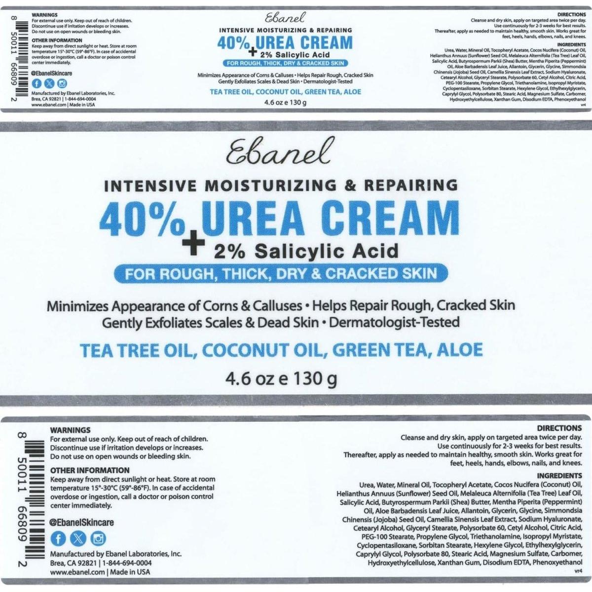 Ebanel Urea Cream 40% - 130g - Glam Global UK