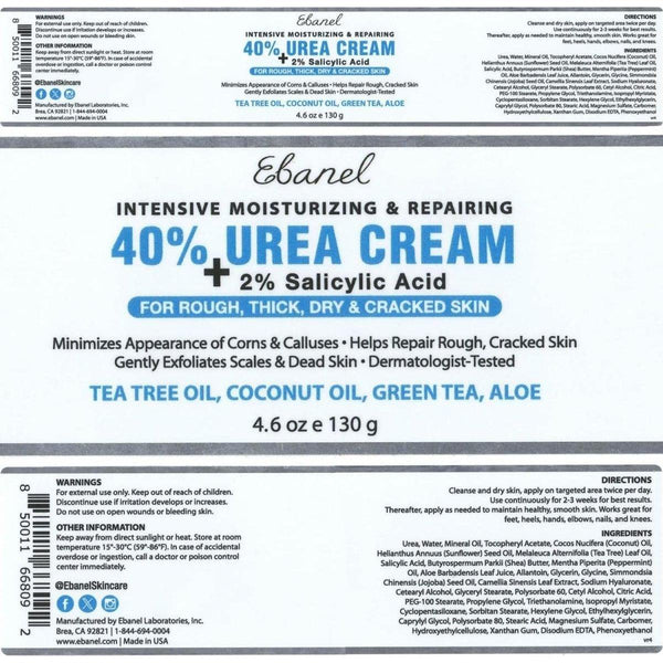 Ebanel Urea Cream 40% - 130g - Glam Global UKEbanel