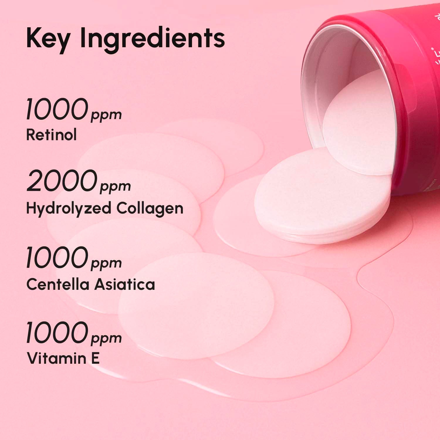 MAREE Collagen & Pro-Retinol Renewal Toner Pads – 90 Pads | Hydrating, Anti-Aging Pore-Refining Treatment